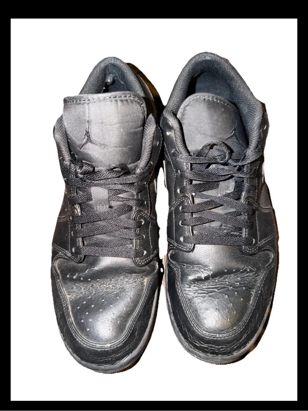 Nike Air Jordan 1 low basketball shoes sneakers triple black